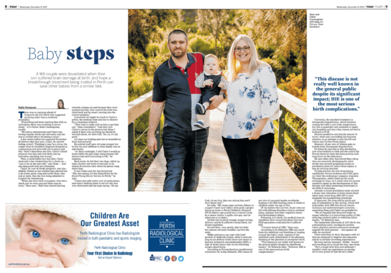 Baby steps – preventing brain damage at birth – The West Australian