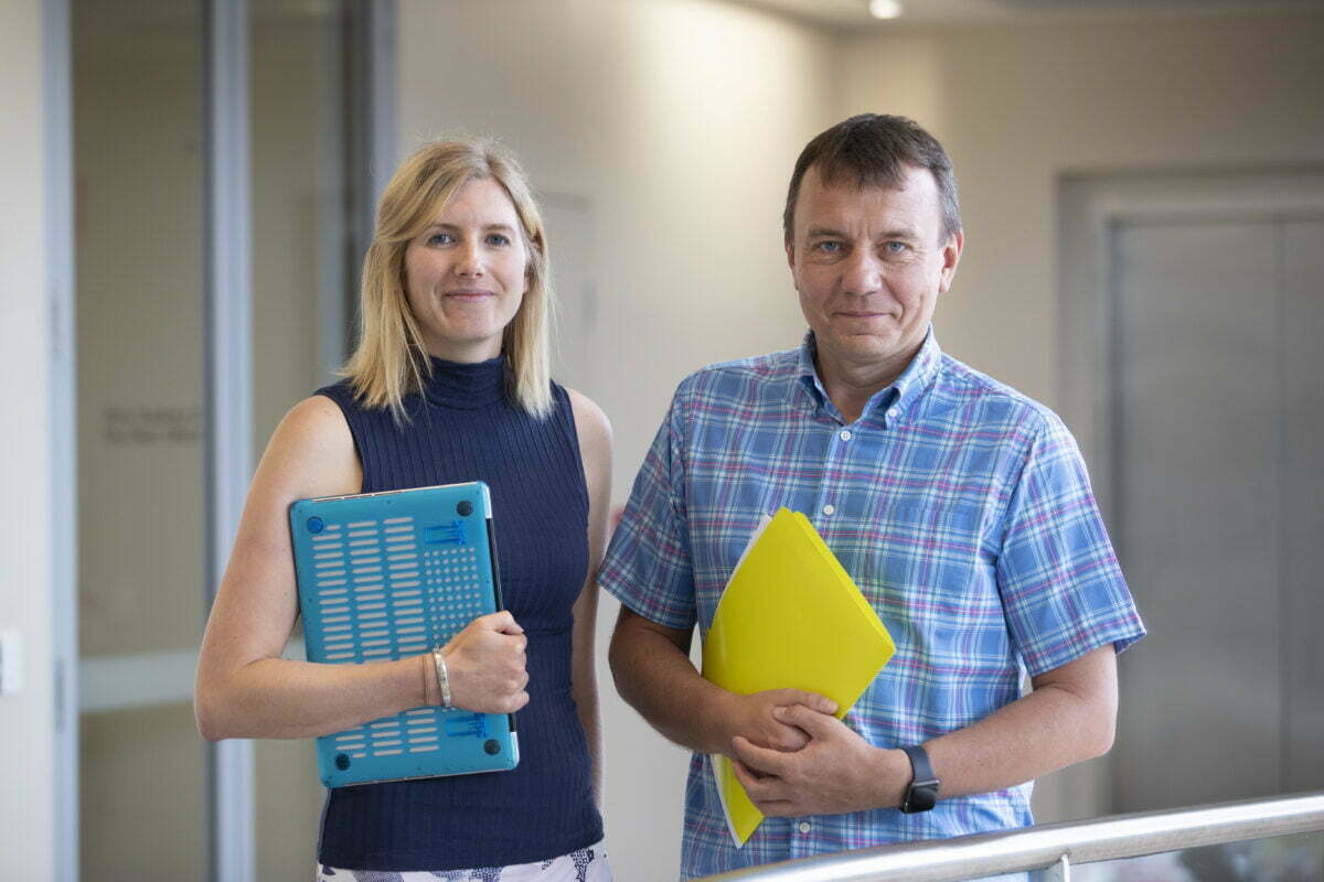Abigail Pfaff and Sulev Koks, image credit Murdoch University