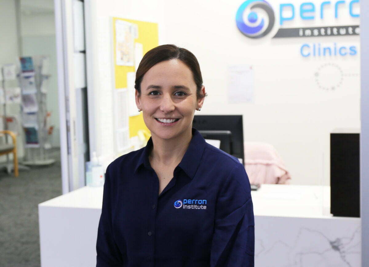 Tanya Smith in the Perron Institute clinic