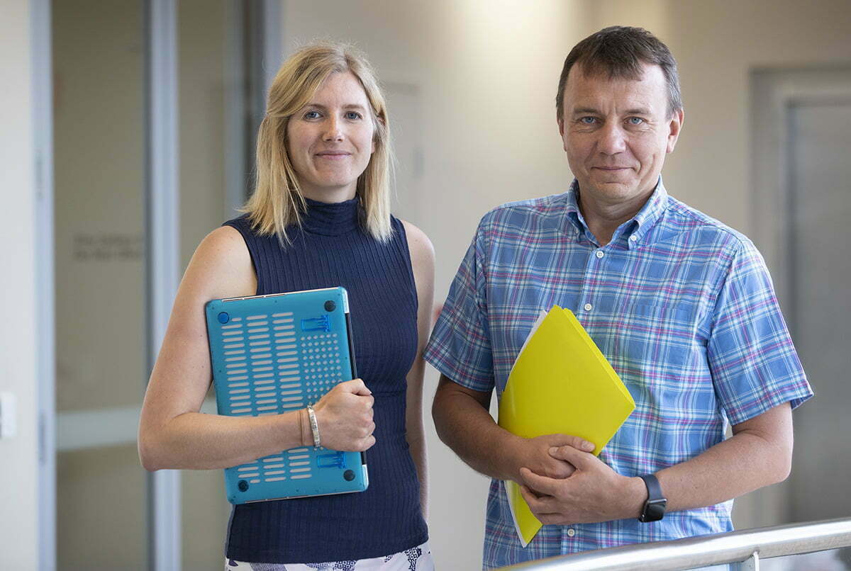 Abigail Pfaff and Sulev Koks Image credit Murdoch University