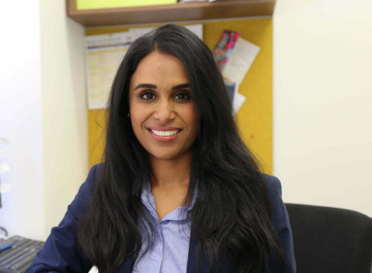Dr Srimathy Vijayan in the Perron Institute clinic