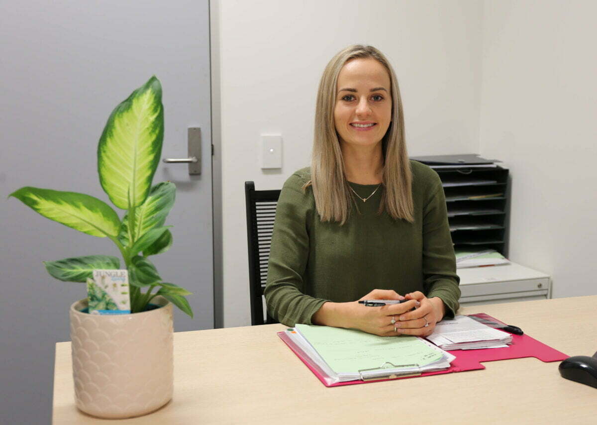 Jade in the Perron Institute clinic