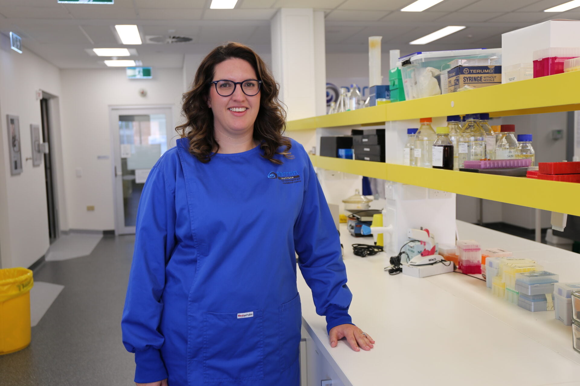Dr Belinda Kaskow in the Perron Institute lab