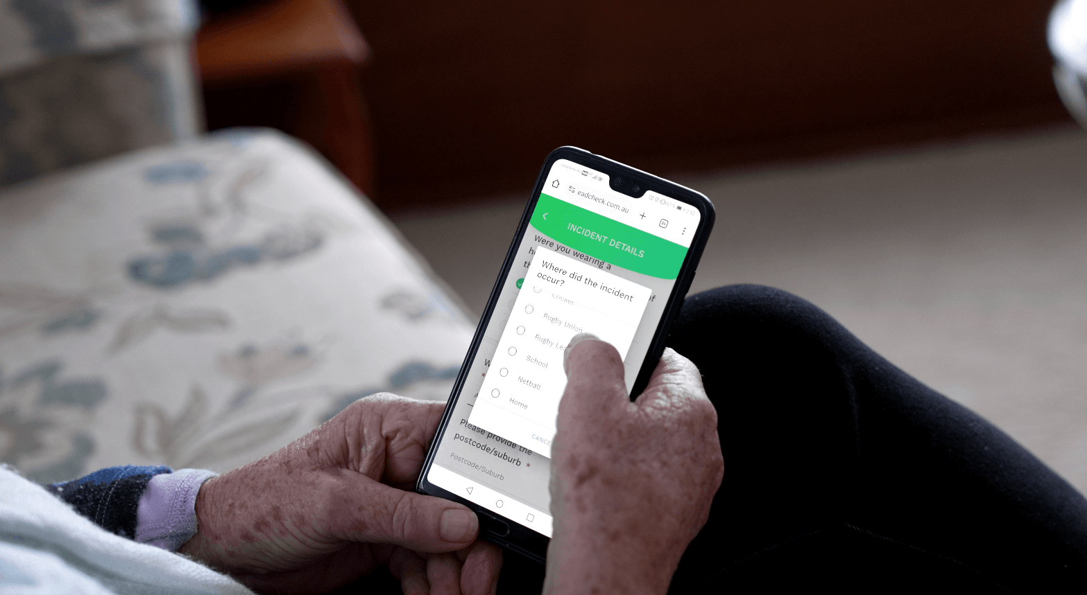 AUS-mTBI image mobile phone