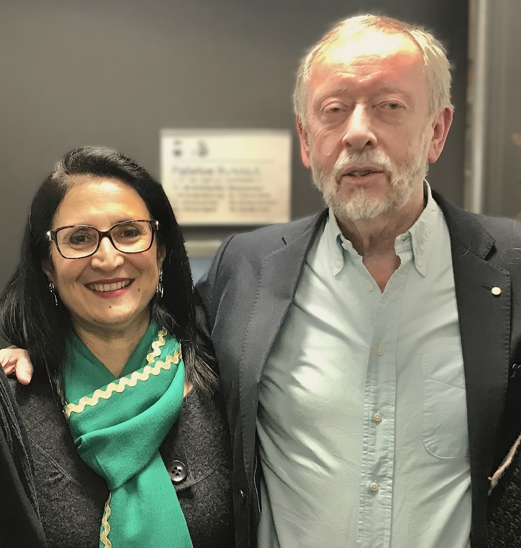 Prof Samar Aoun and Prof Bruce Rumbold