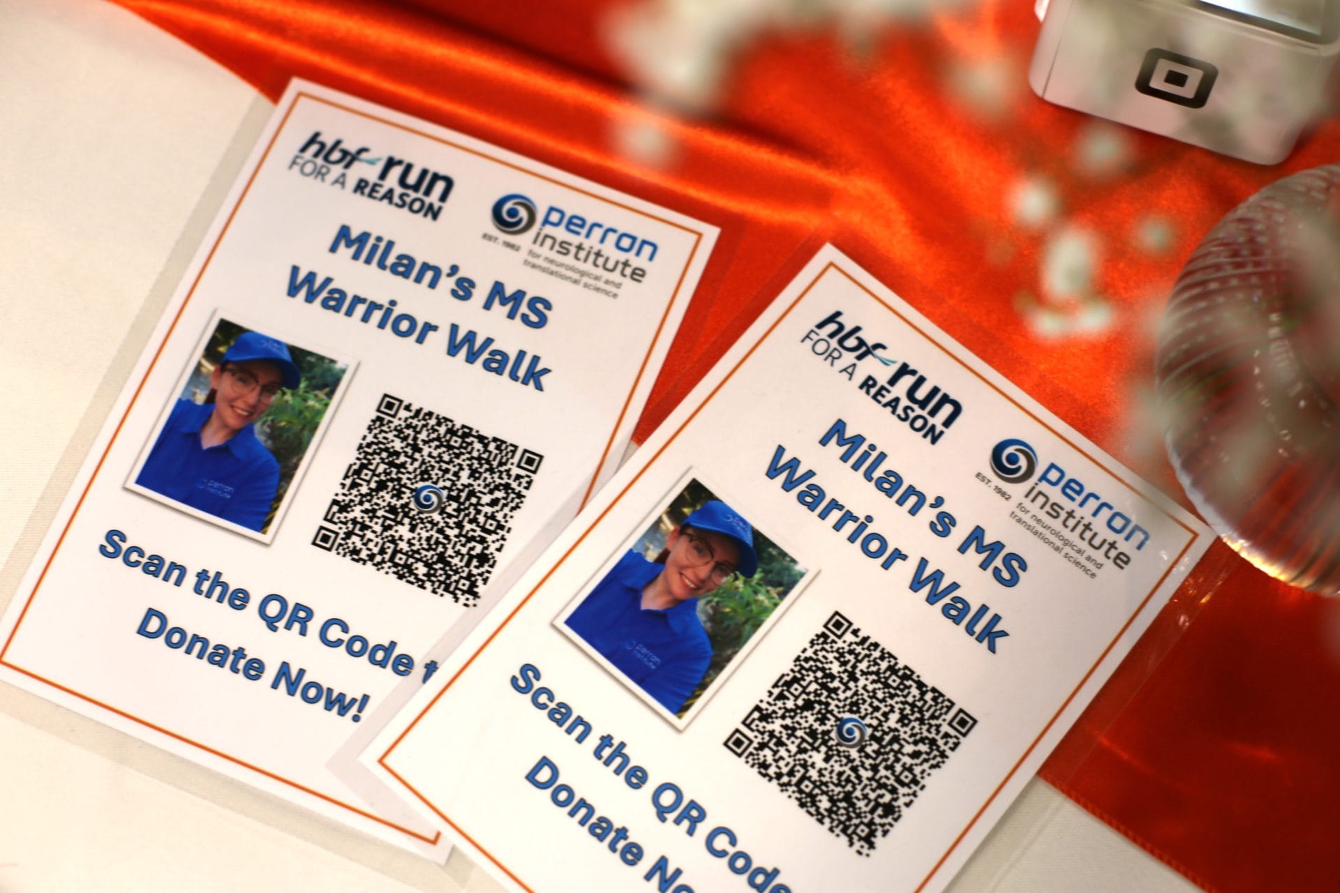 HBF Run for a Reason - Milan's MS Warrior Walk flyer