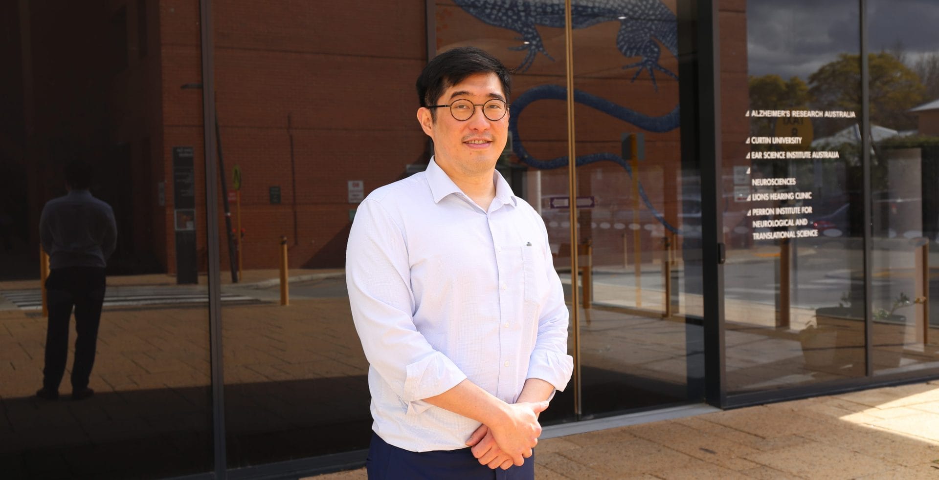 Dr Jan Ho outside the Perron Institute