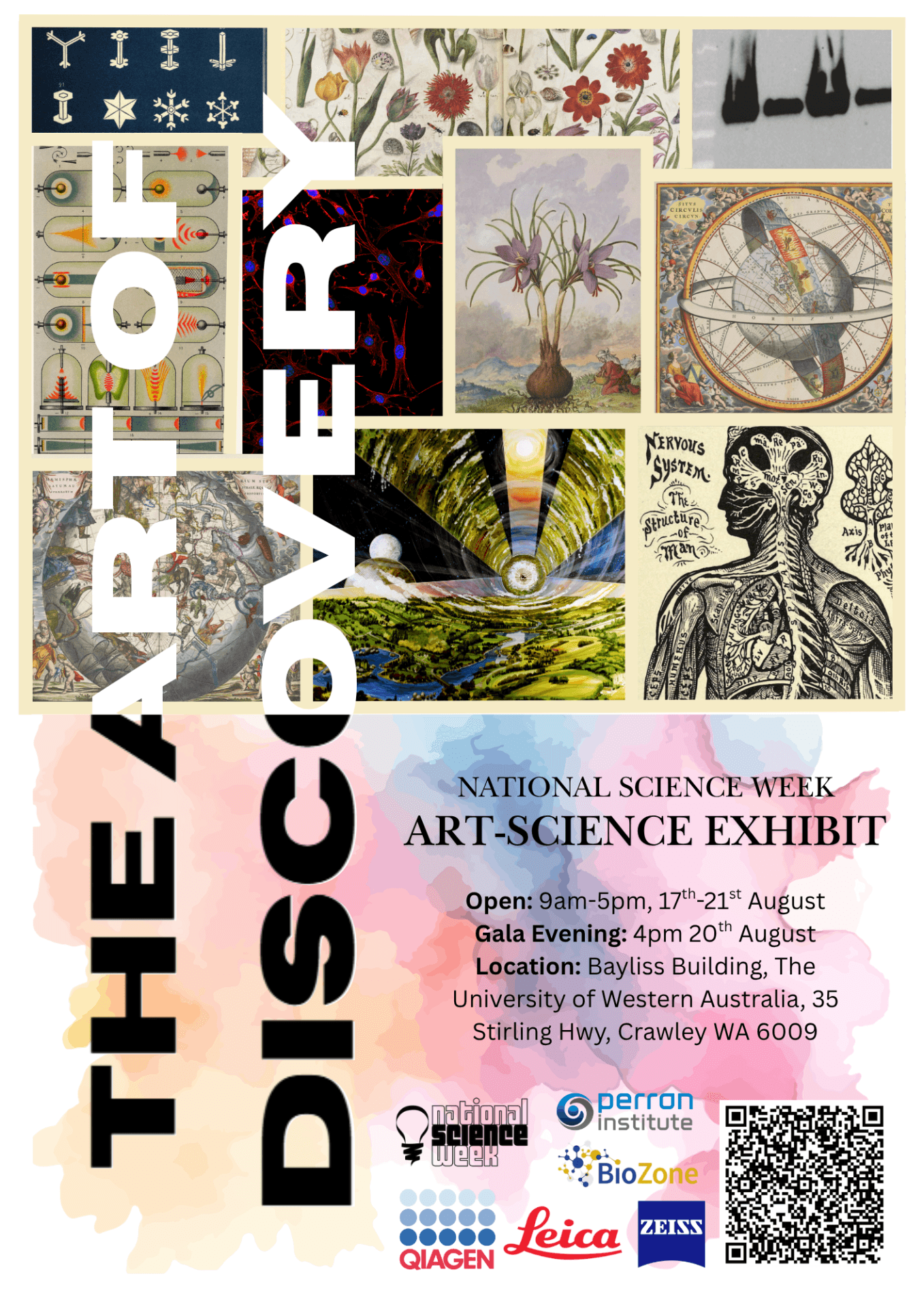 The Art of Discovery exhibition flyer